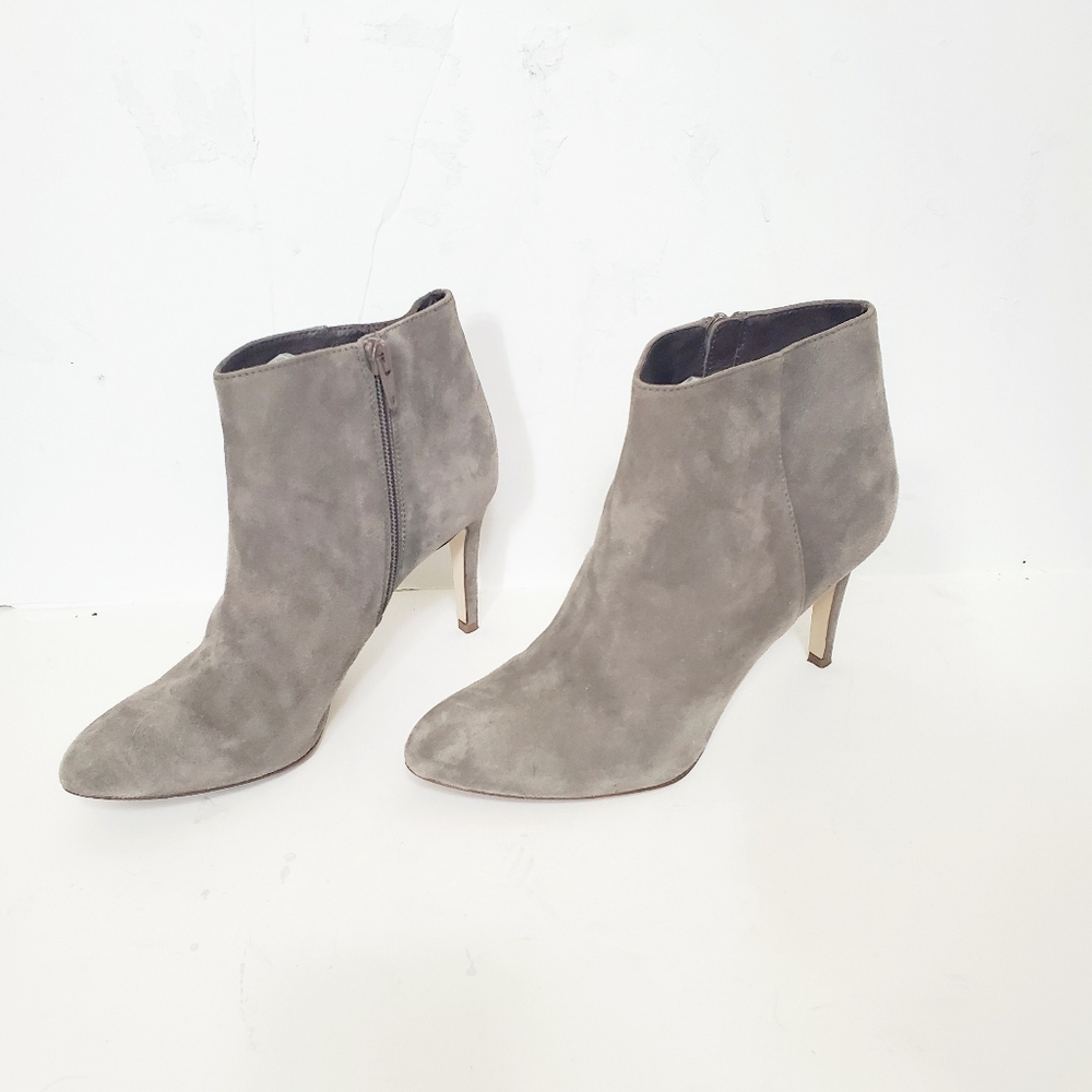 J Crew Taupe Soft Suede Ankle Bootie 7